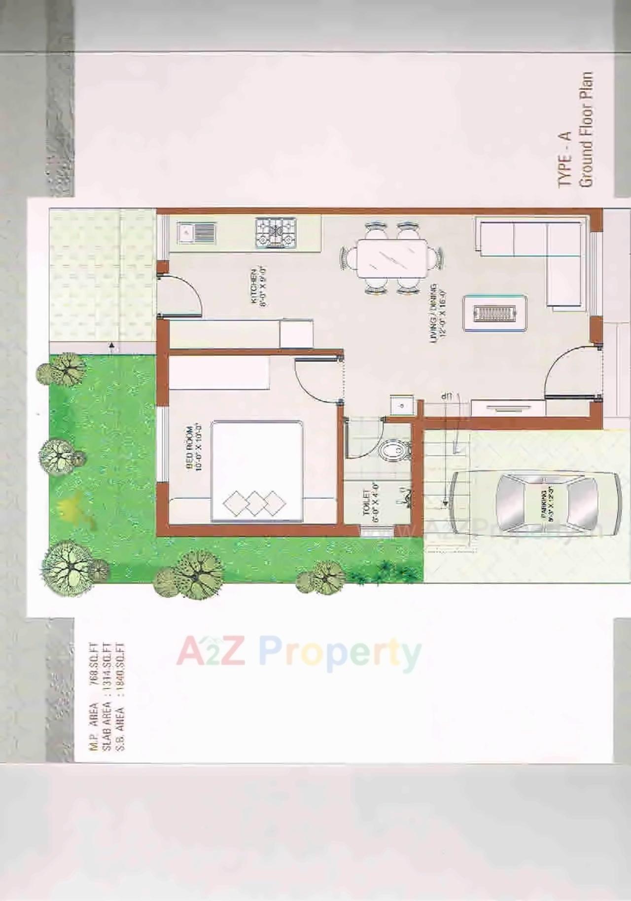 Layout of real estate project Kalash Square   Villas located at Khatamba, Vadodara, Gujarat