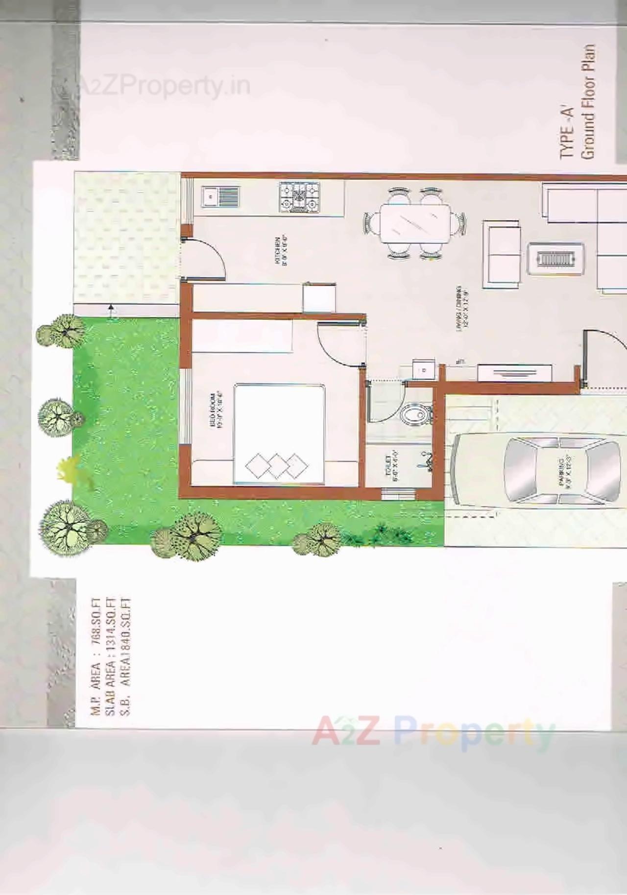 Layout of real estate project Kalash Square   Villas located at Khatamba, Vadodara, Gujarat