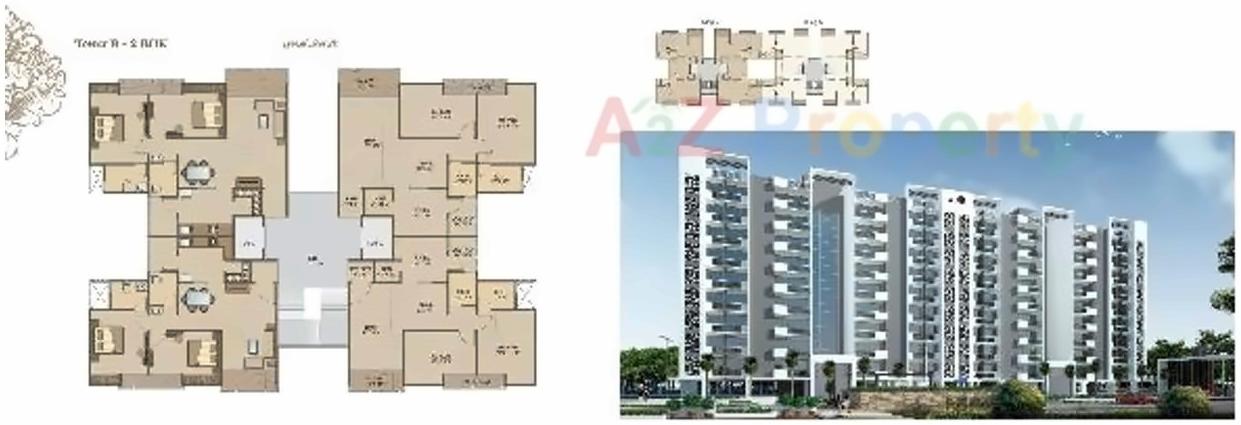 Layout of real estate project Kalp Nishang located at Gotri, Vadodara, Gujarat