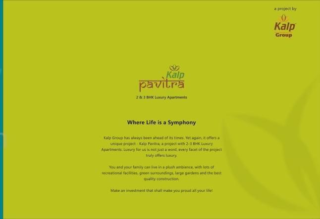  of real estate project Kalp Pavitra located at Gotri, Vadodara, Gujarat