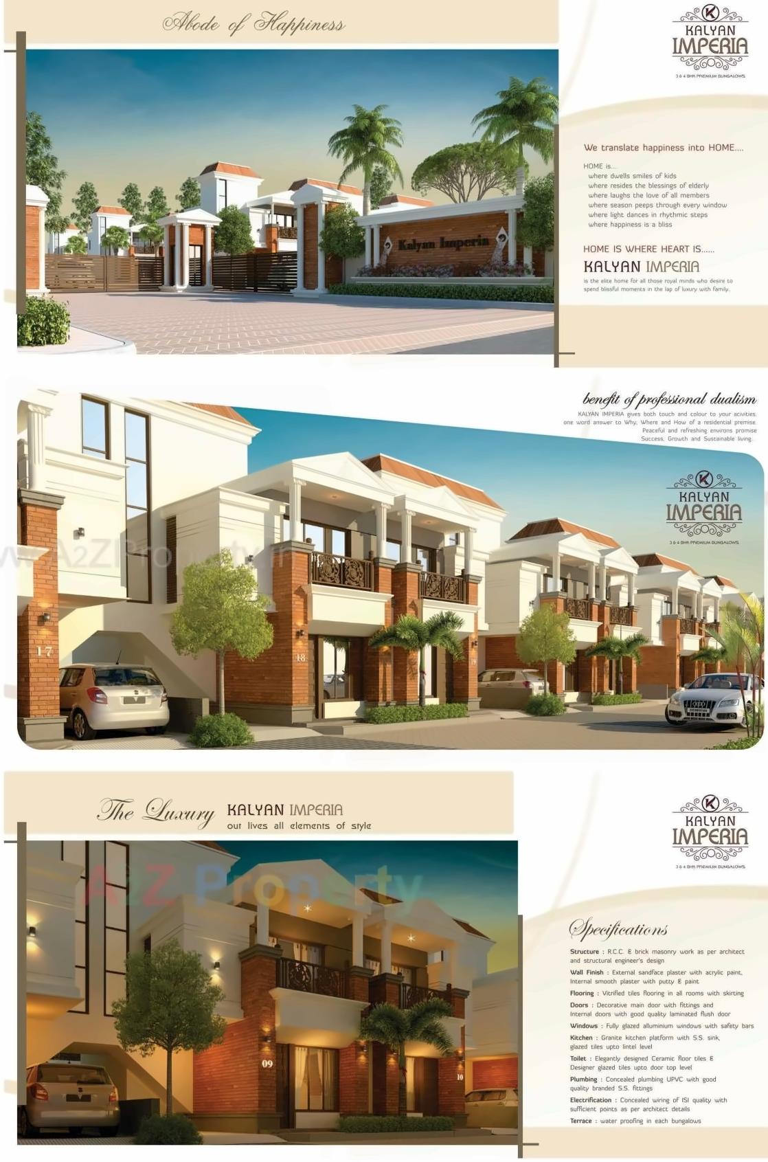 Layout of real estate project Kalyan Imperia located at Bhayli, Vadodara, Gujarat