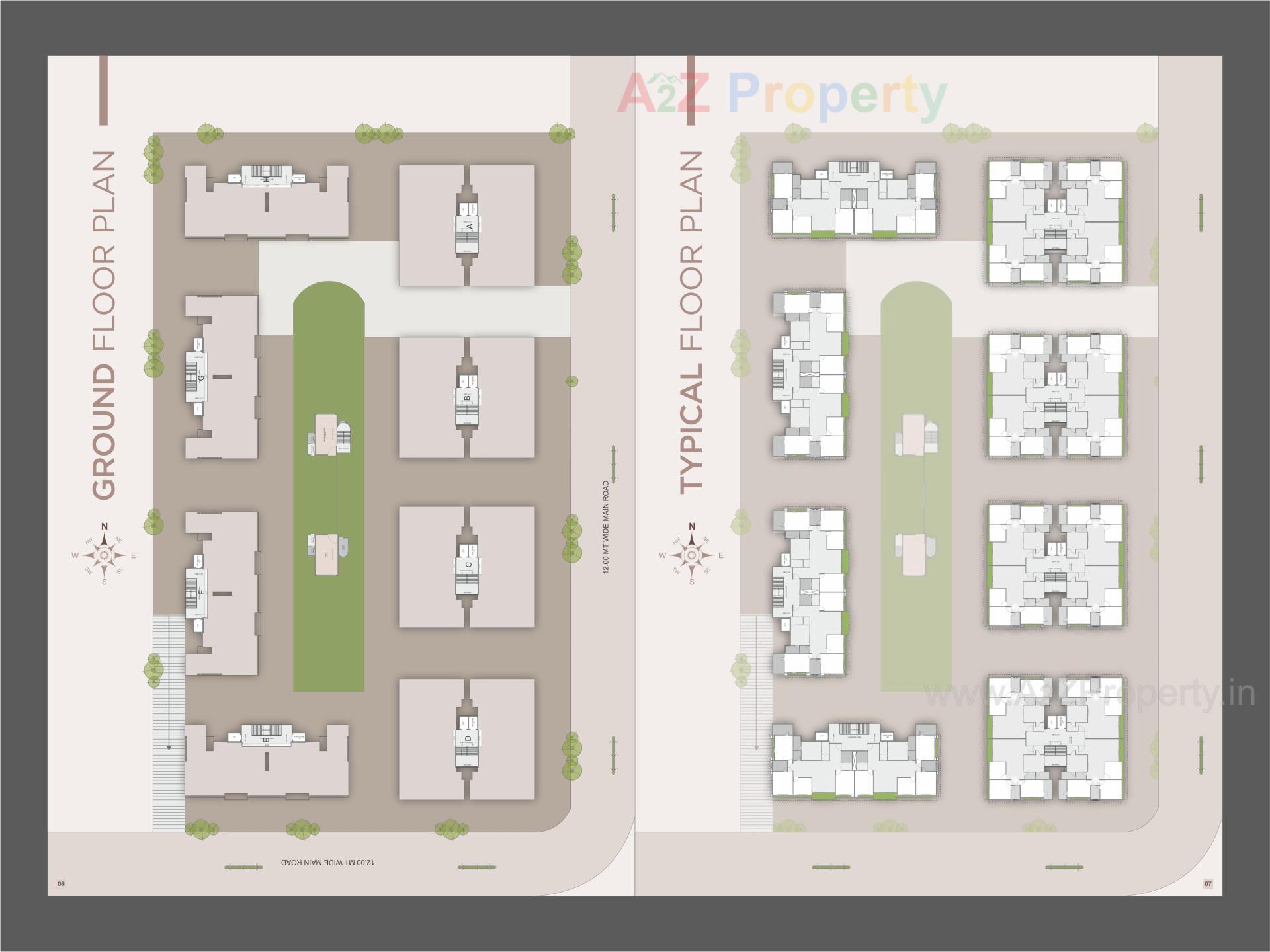 Layout of real estate project Kamaxi Earth Avenue located at Harni, Vadodara, Gujarat