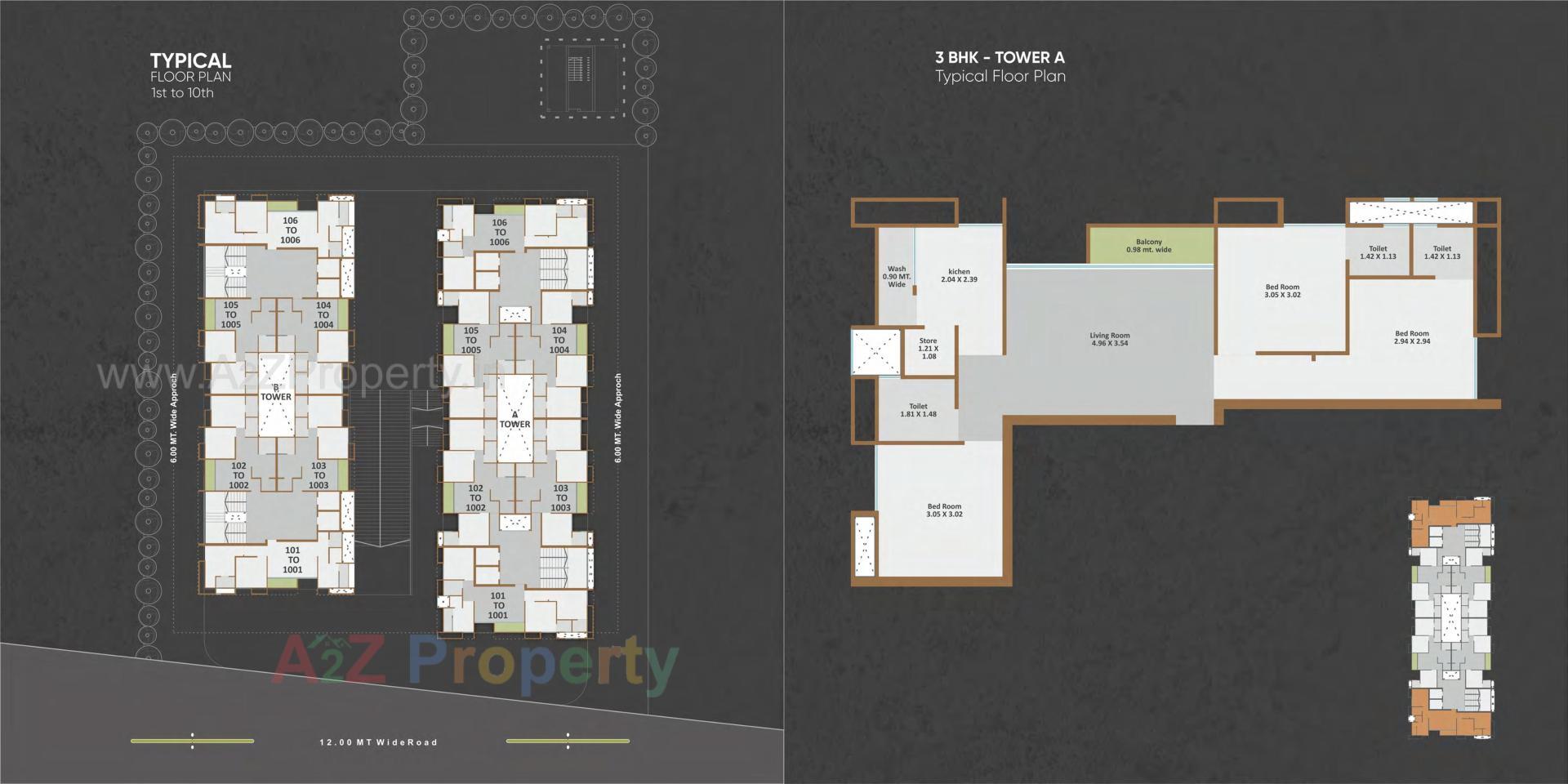Layout of real estate project Kamaxi Highrise located at Sama, Vadodara, Gujarat