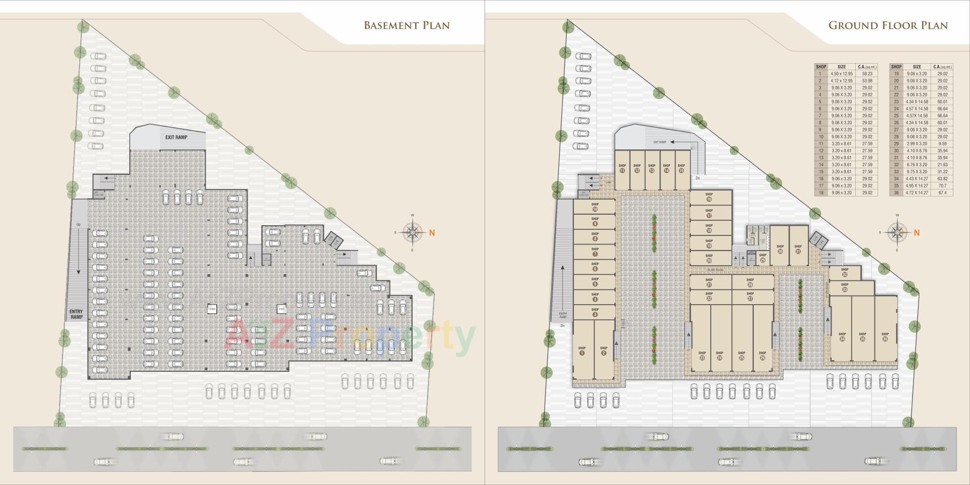 Layout of real estate project Kamaxi Kunj located at Kasba, Vadodara, Gujarat