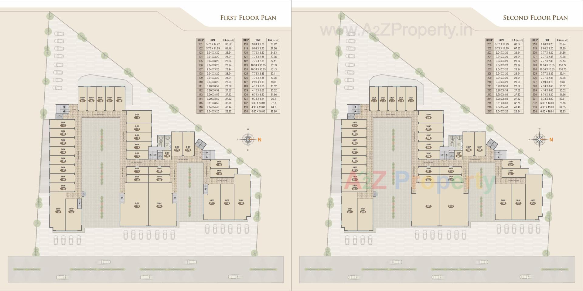 Layout of real estate project Kamaxi Kunj located at Kasba, Vadodara, Gujarat