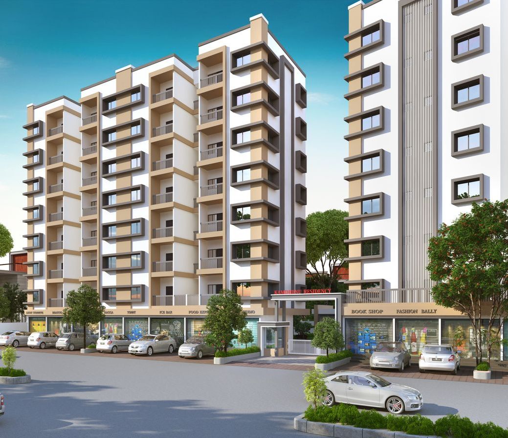 Final 2bhk View  of real estate project Kamdhenu Residency located at Tarsali, Vadodara, Gujarat