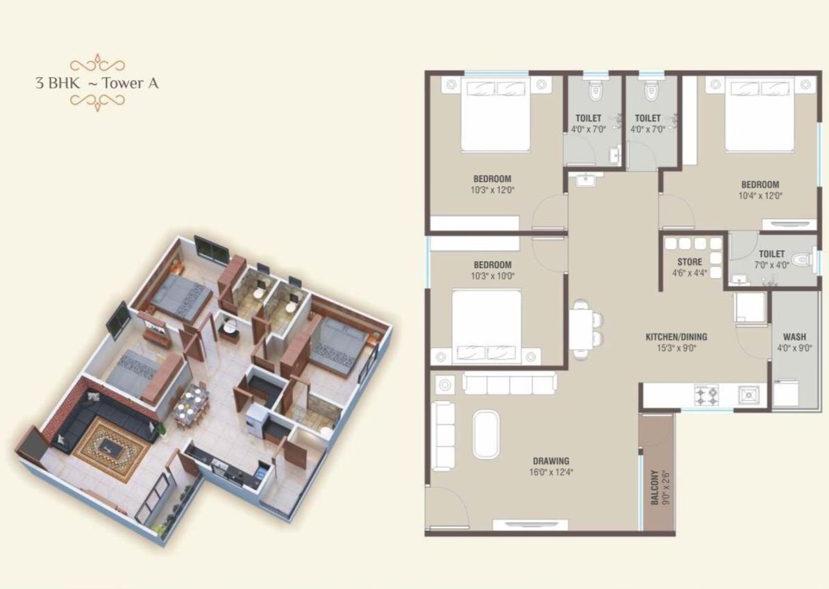 Layout of real estate project Kamdhenu Residency located at Tarsali, Vadodara, Gujarat