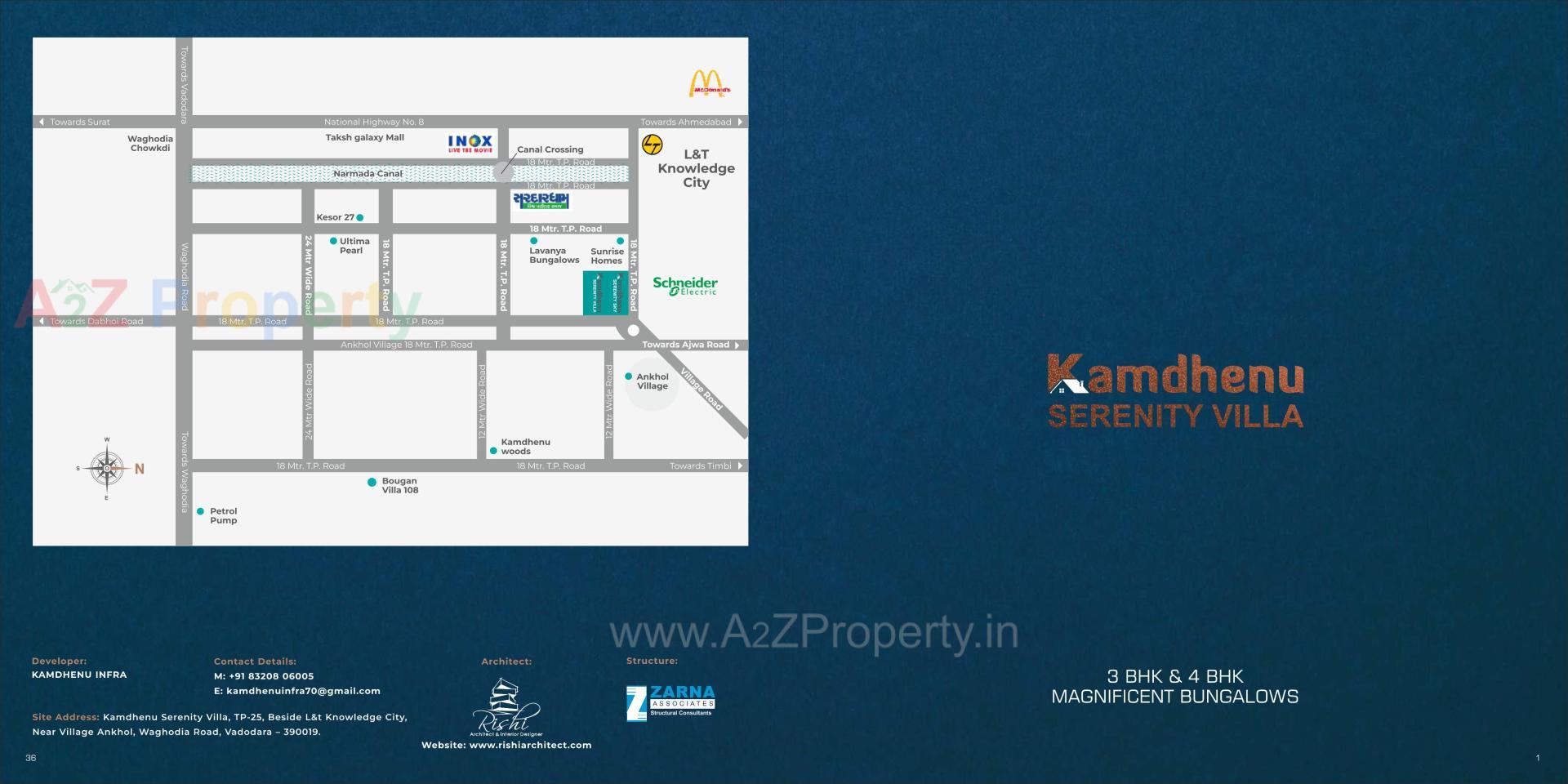  of real estate project Kamdhenu Serenity Villa located at Ankhol, Vadodara, Gujarat