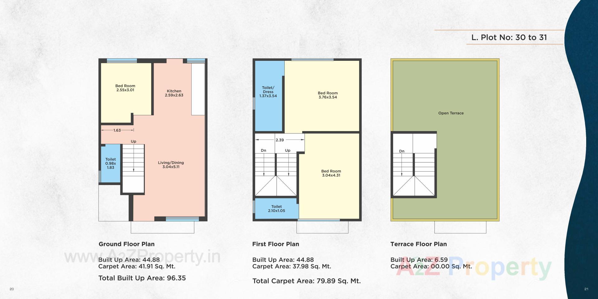 Layout of real estate project Kamdhenu Serenity Villa located at Ankhol, Vadodara, Gujarat
