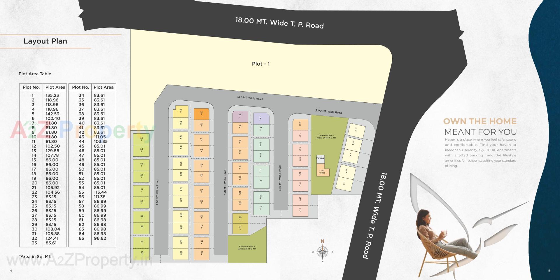 Layout of real estate project Kamdhenu Serenity Villa located at Ankhol, Vadodara, Gujarat
