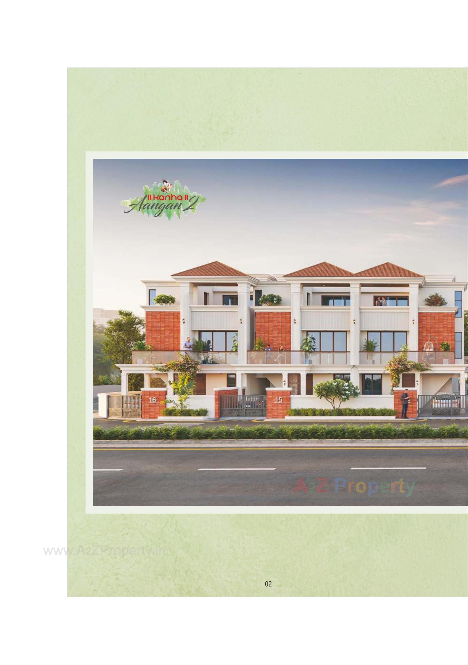 3D Elevation of real estate project Kanha Aangan located at Kapurai , Vadodara, Gujarat
