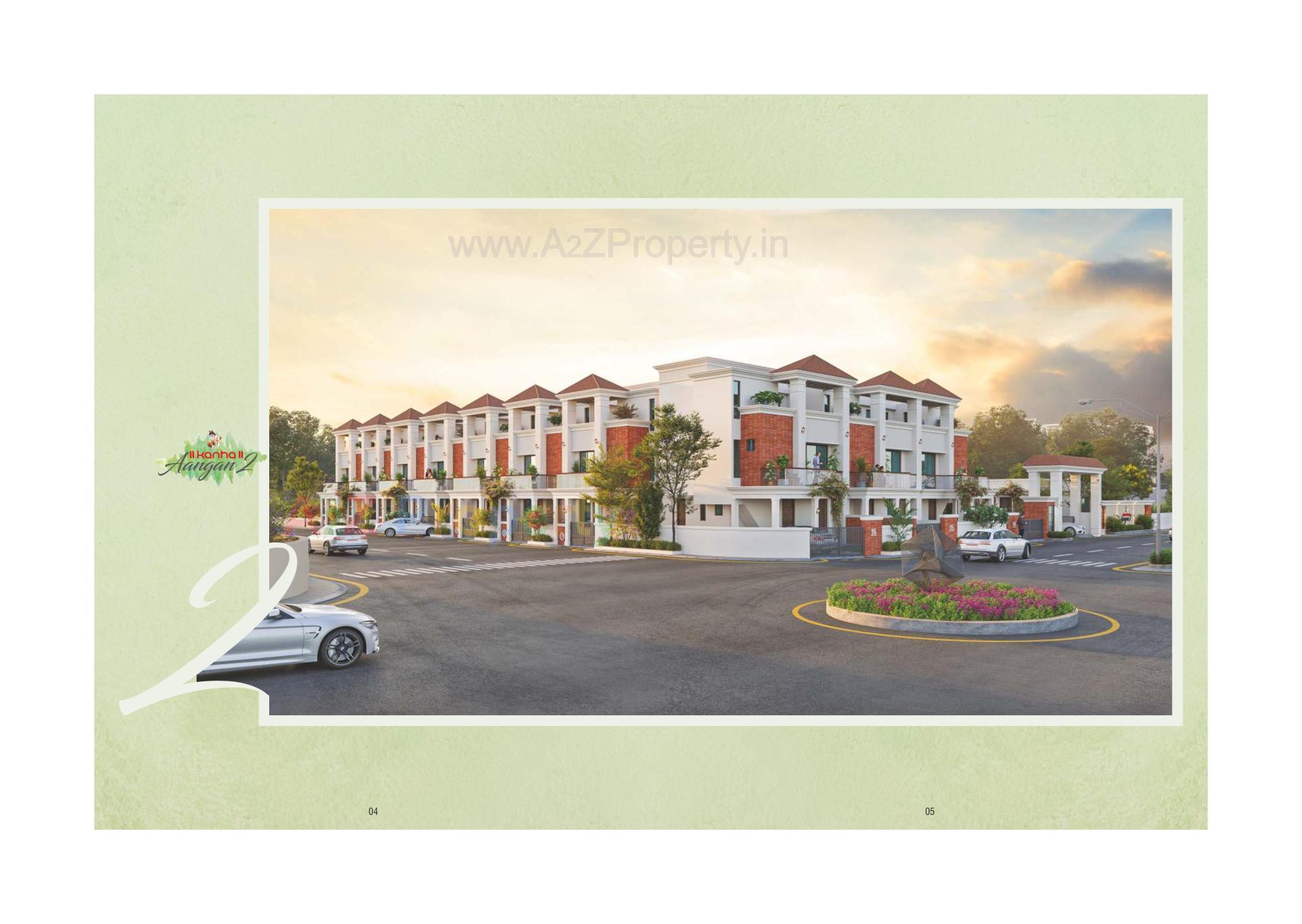 3D Elevation of real estate project Kanha Aangan located at Kapurai , Vadodara, Gujarat