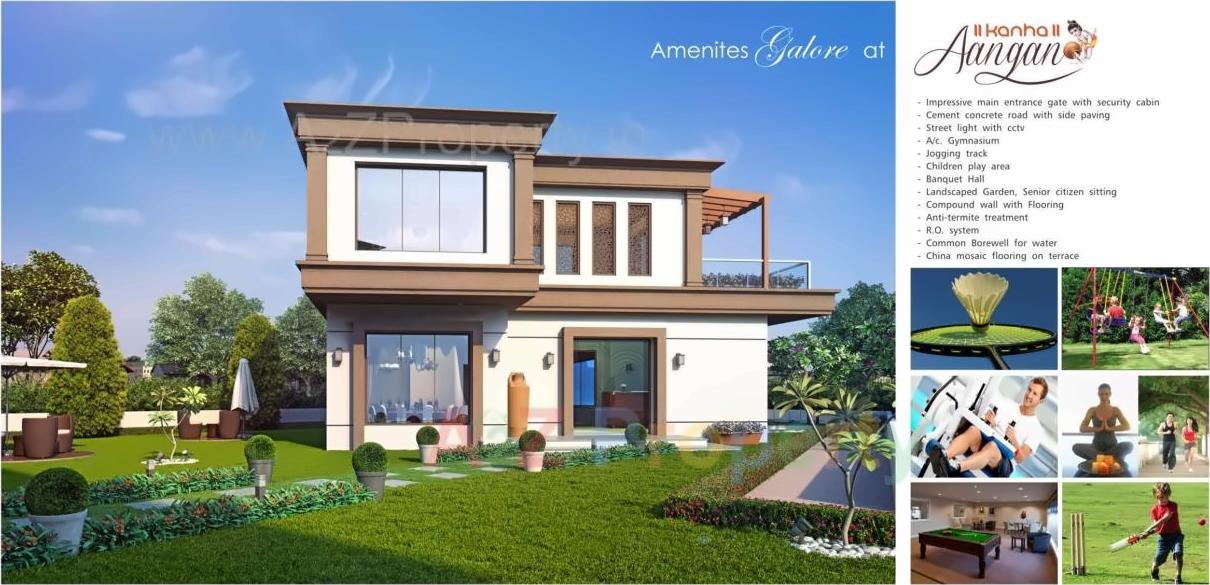 3D Elevation of real estate project Kanha Aangan located at Khatamba, Vadodara, Gujarat