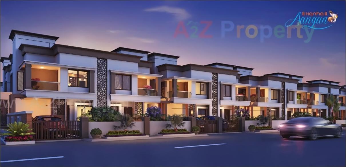 3D Elevation of real estate project Kanha Aangan located at Khatamba, Vadodara, Gujarat