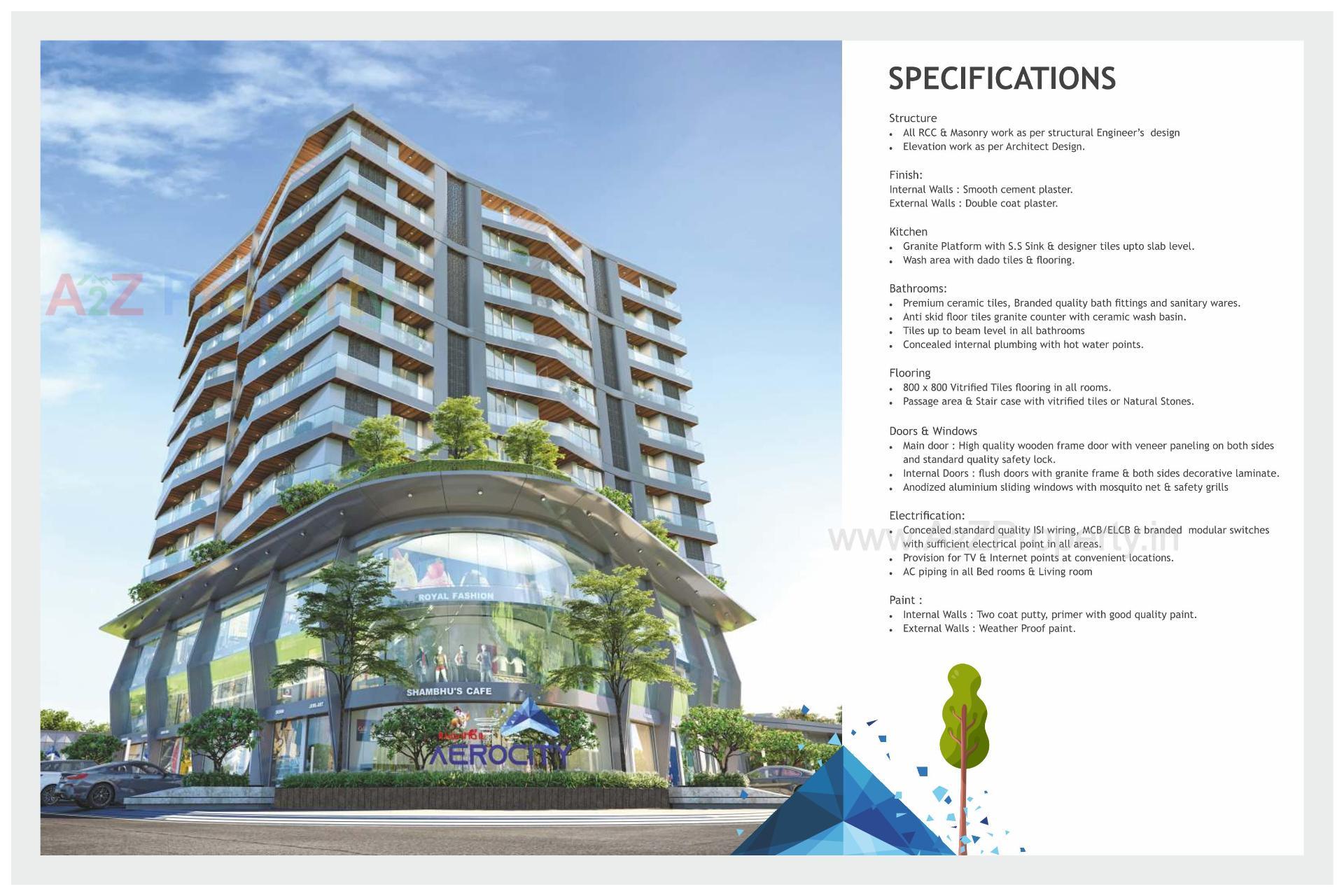  of real estate project Kanha Aerocity located at Sayajipura, Vadodara, Gujarat