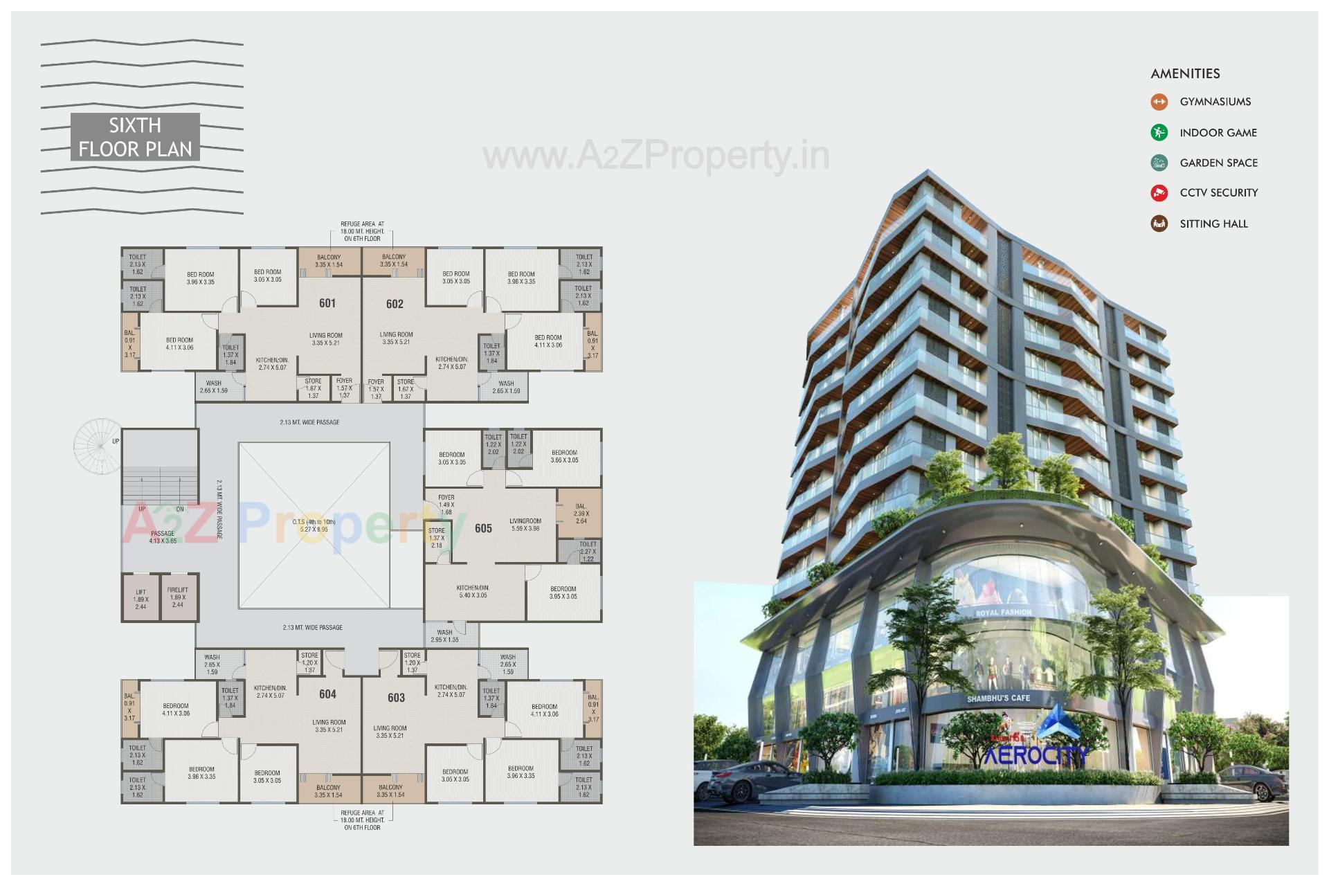 Layout of real estate project Kanha Aerocity located at Sayajipura, Vadodara, Gujarat