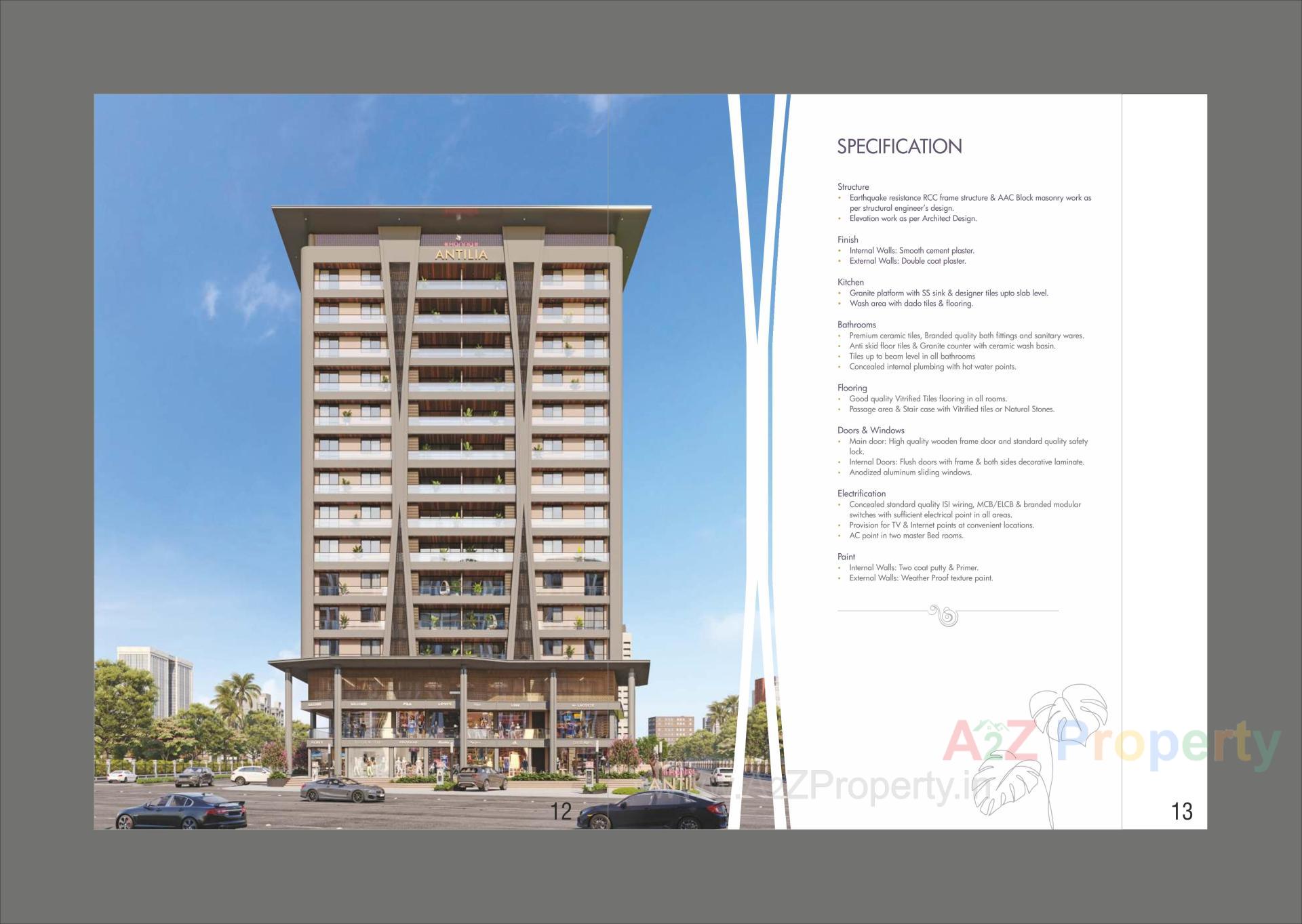 3D Elevation of real estate project Kanha Antilia located at Kapurai, Vadodara, Gujarat