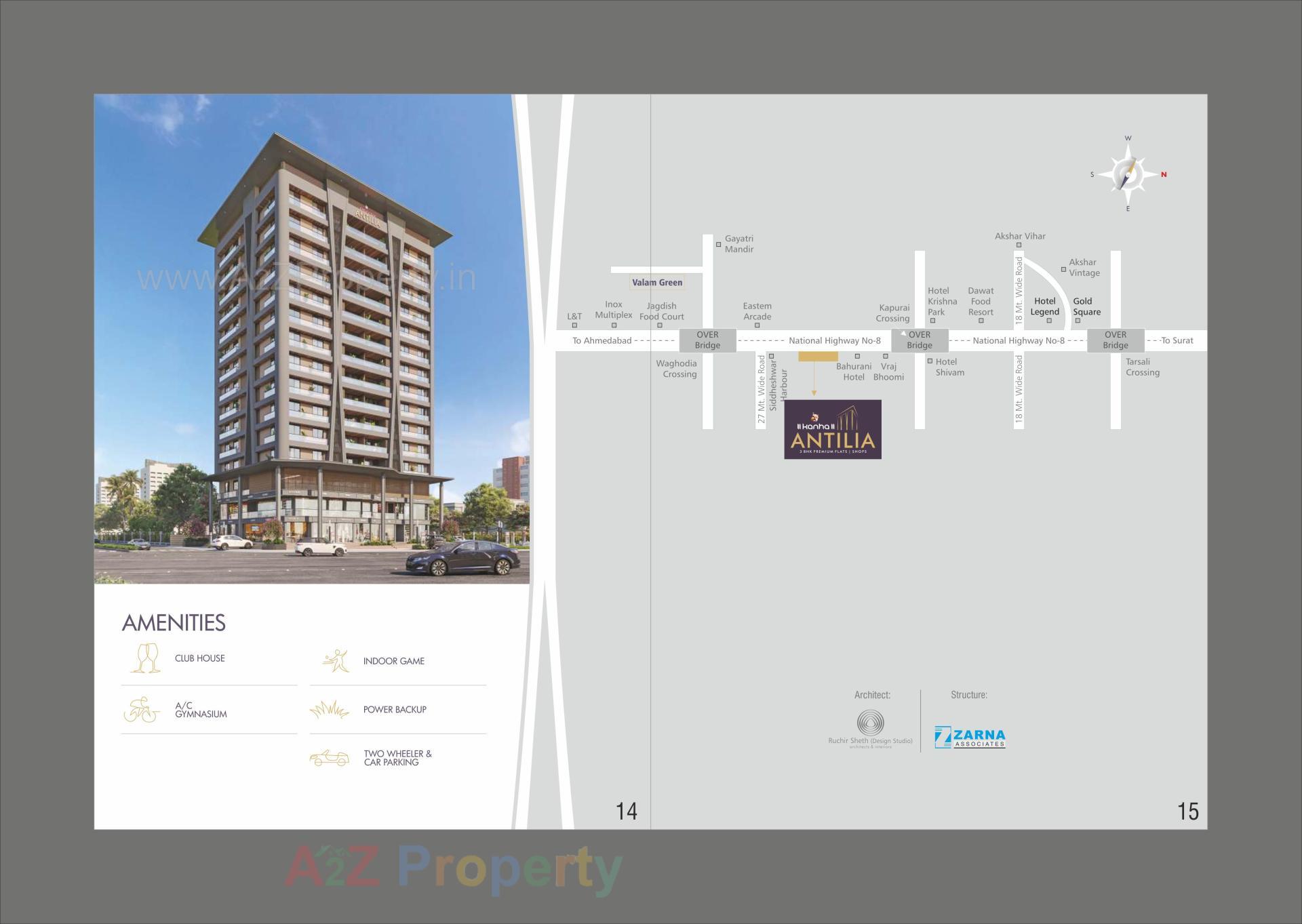  of real estate project Kanha Antilia located at Kapurai, Vadodara, Gujarat