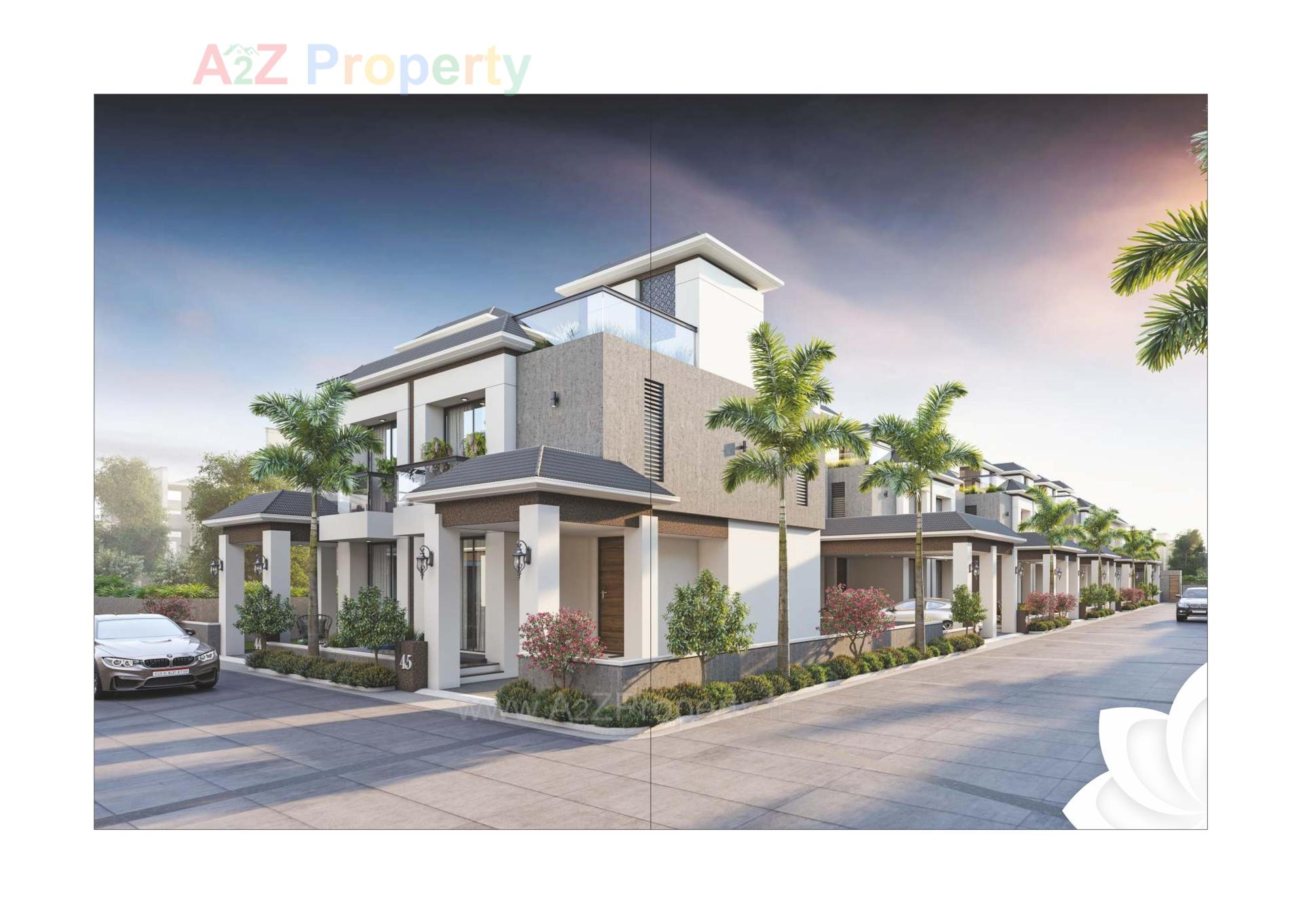 3D Elevation of real estate project Kanha Arise located at Nimetha, Vadodara, Gujarat