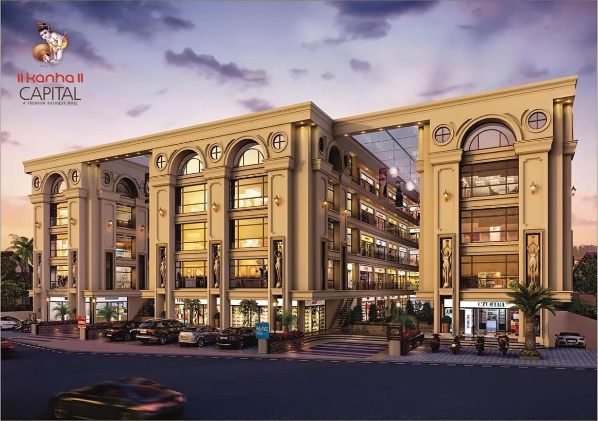3D Elevation of real estate project Kanha Capital located at Kasba, Vadodara, Gujarat