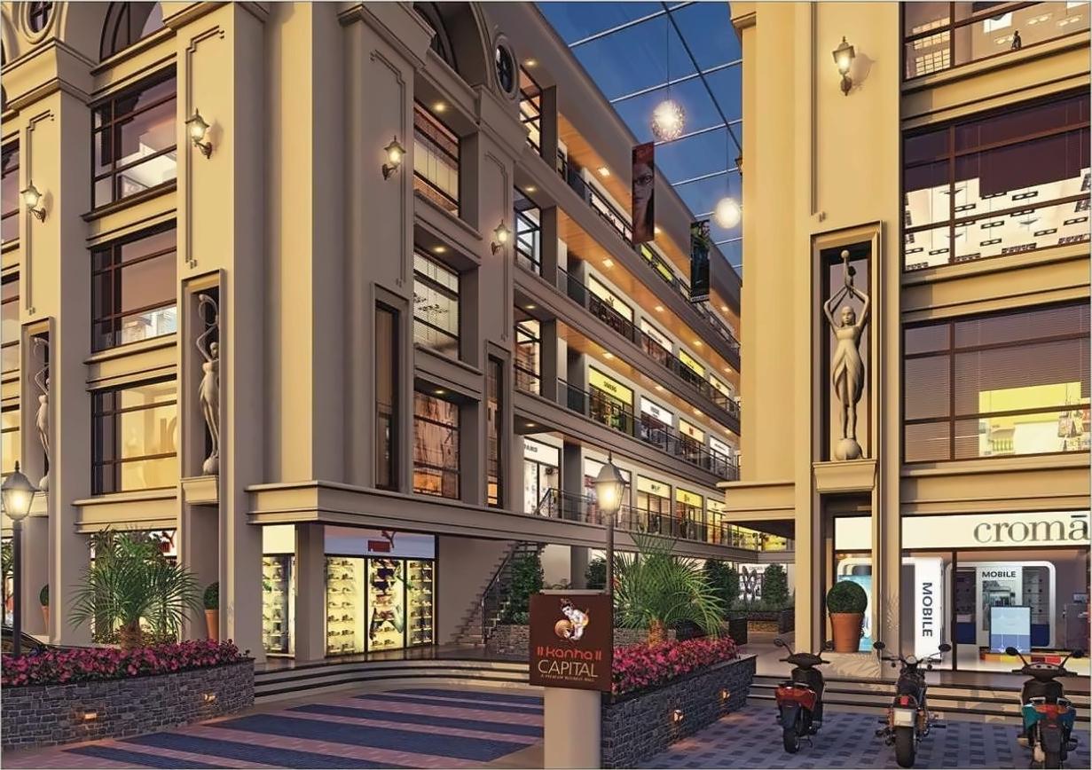 3D Elevation of real estate project Kanha Capital located at Kasba, Vadodara, Gujarat