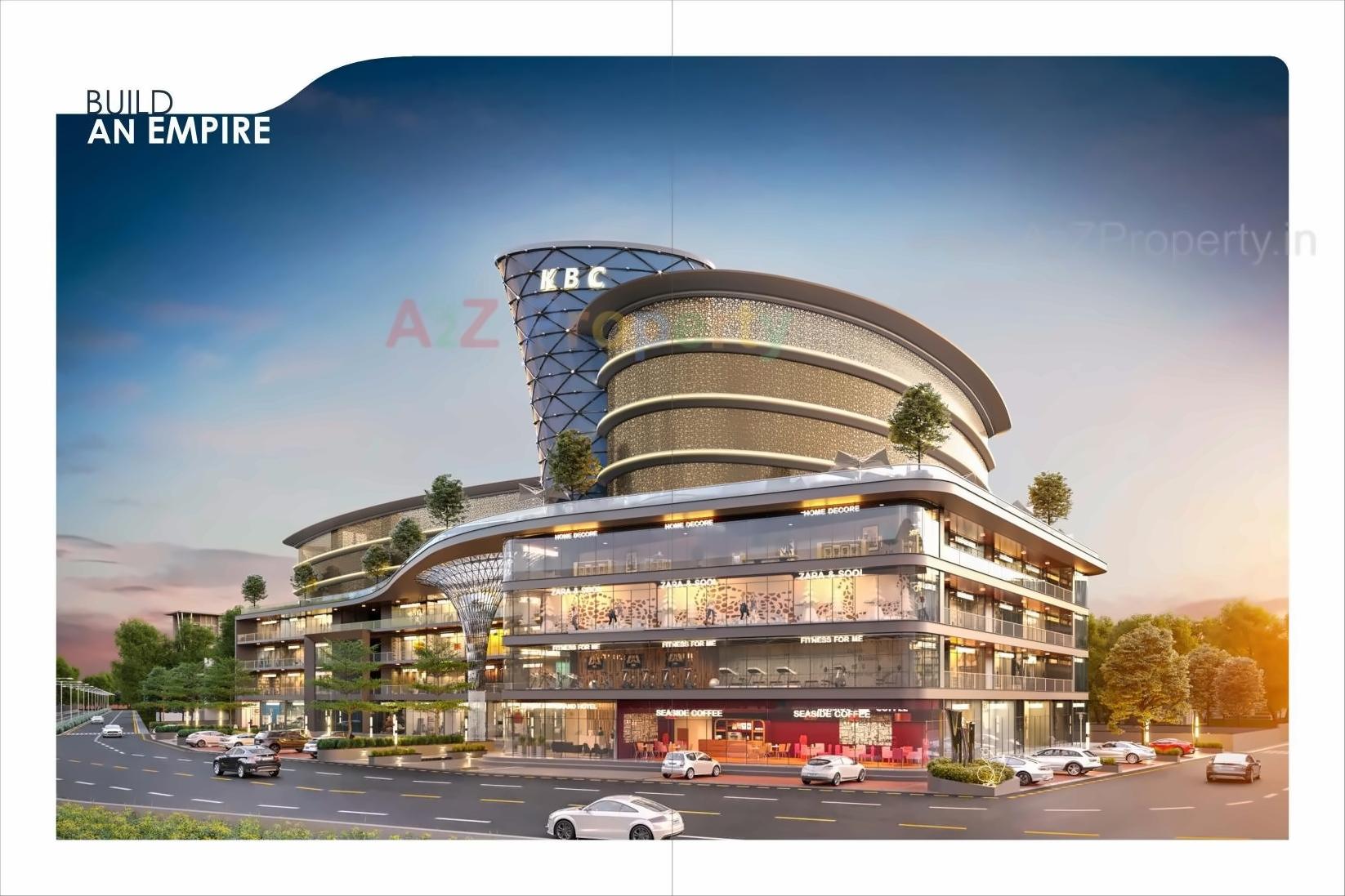 3D Elevation of real estate project Kanha Central located at Kasba, Vadodara, Gujarat