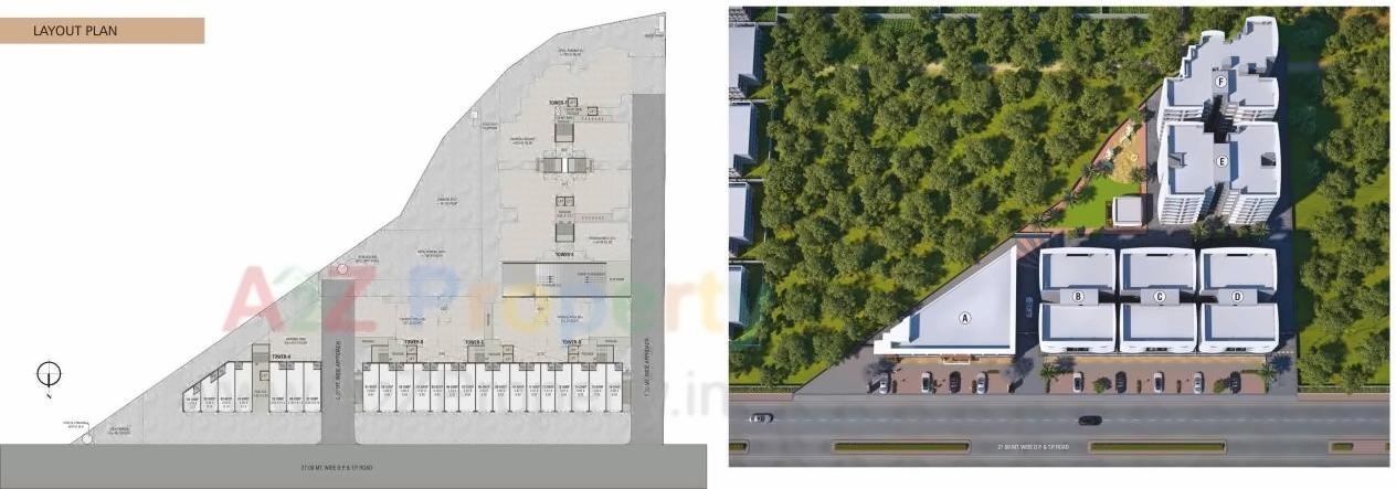 Layout of real estate project Kanha Dreamland located at Bapod, Vadodara, Gujarat