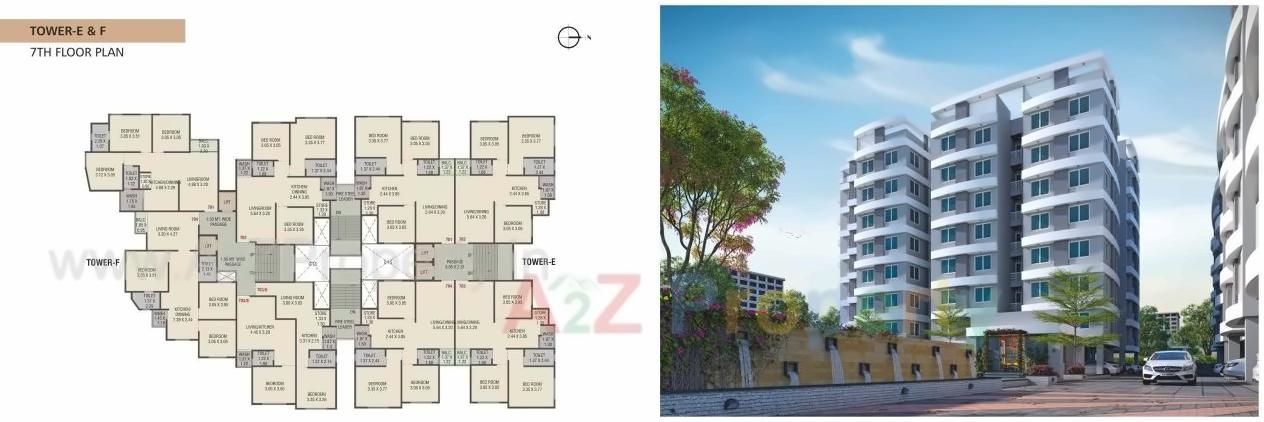 Layout of real estate project Kanha Dreamland located at Bapod, Vadodara, Gujarat