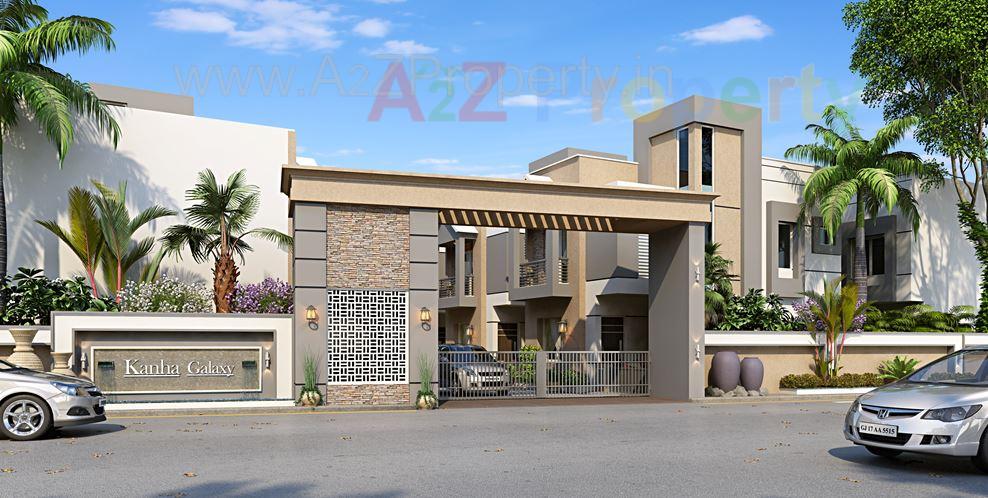 3D Elevation of real estate project Kanha Galaxy located at Khatamba, Vadodara, Gujarat