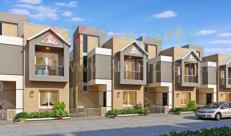 3D Elevation of real estate project Kanha Galaxy located at Khatamba, Vadodara, Gujarat