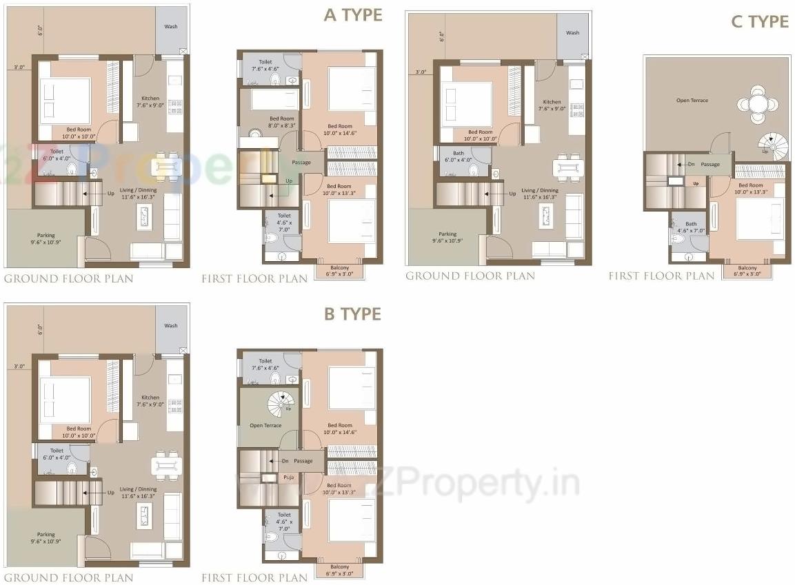 Layout of real estate project Kanha Galaxy located at Khatamba, Vadodara, Gujarat