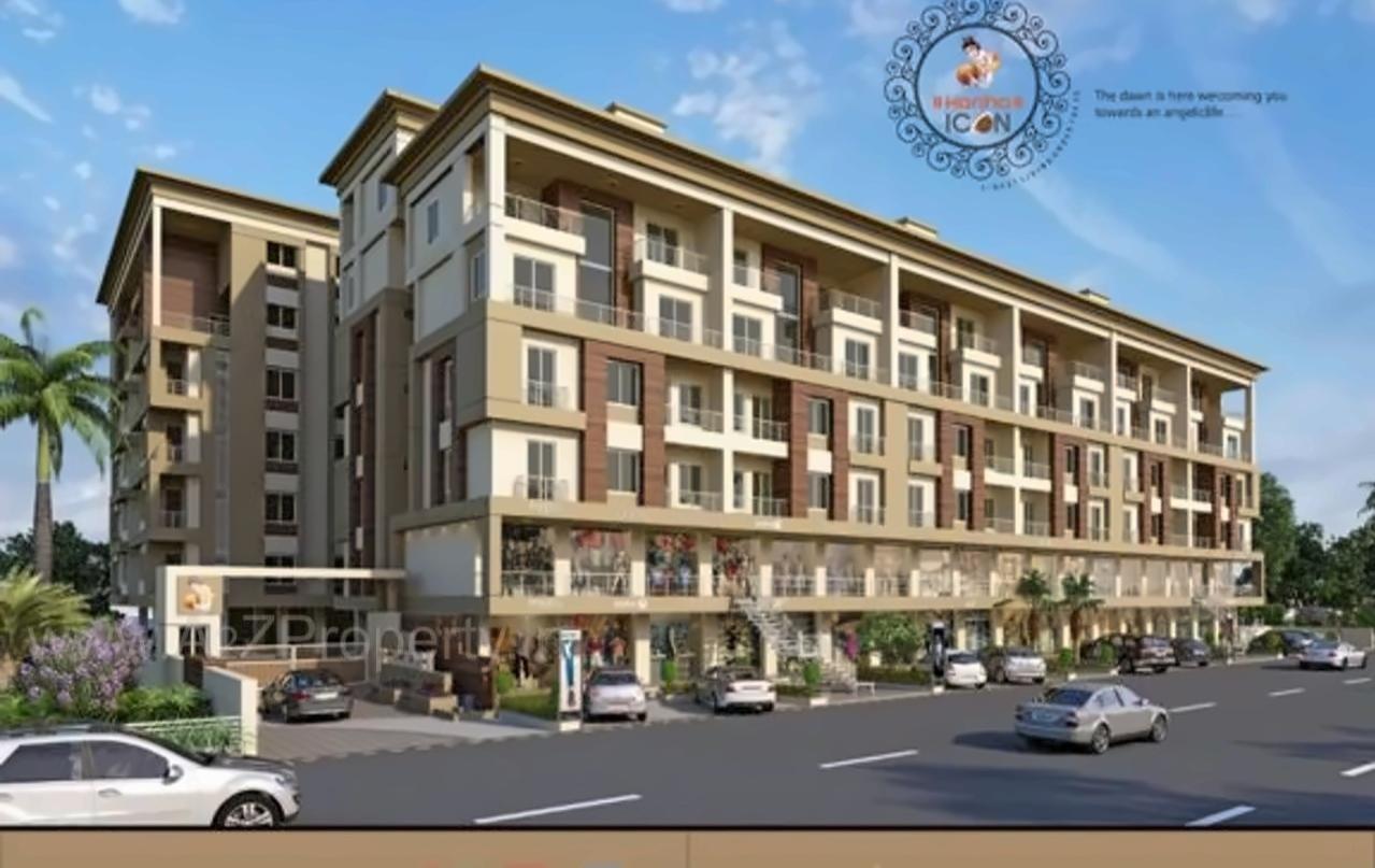 3D Elevation of real estate project Kanha Icon located at Kapurai, Vadodara, Gujarat