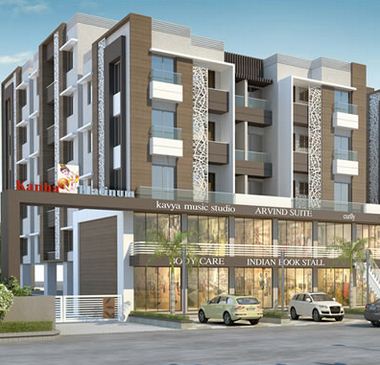 3D Elevation of real estate project Kanha Platinum located at Chhani, Vadodara, Gujarat