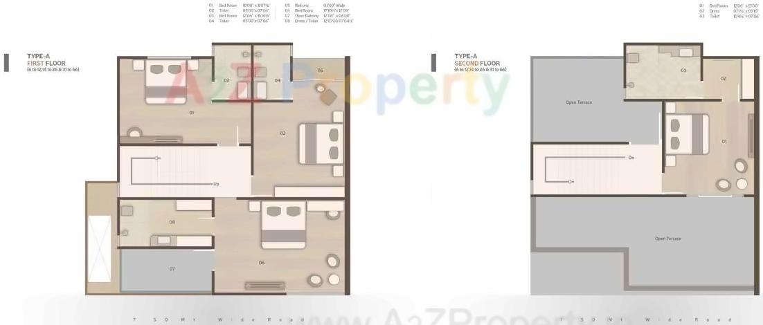 Layout of real estate project Karma Lifestyle located at Vadodara, Vadodara, Gujarat