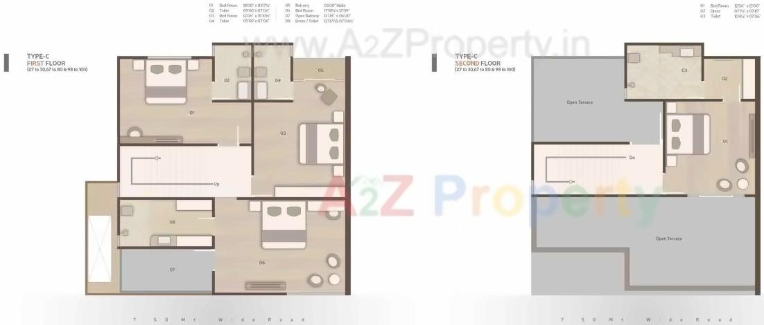 Layout of real estate project Karma Lifestyle located at Vadodara, Vadodara, Gujarat