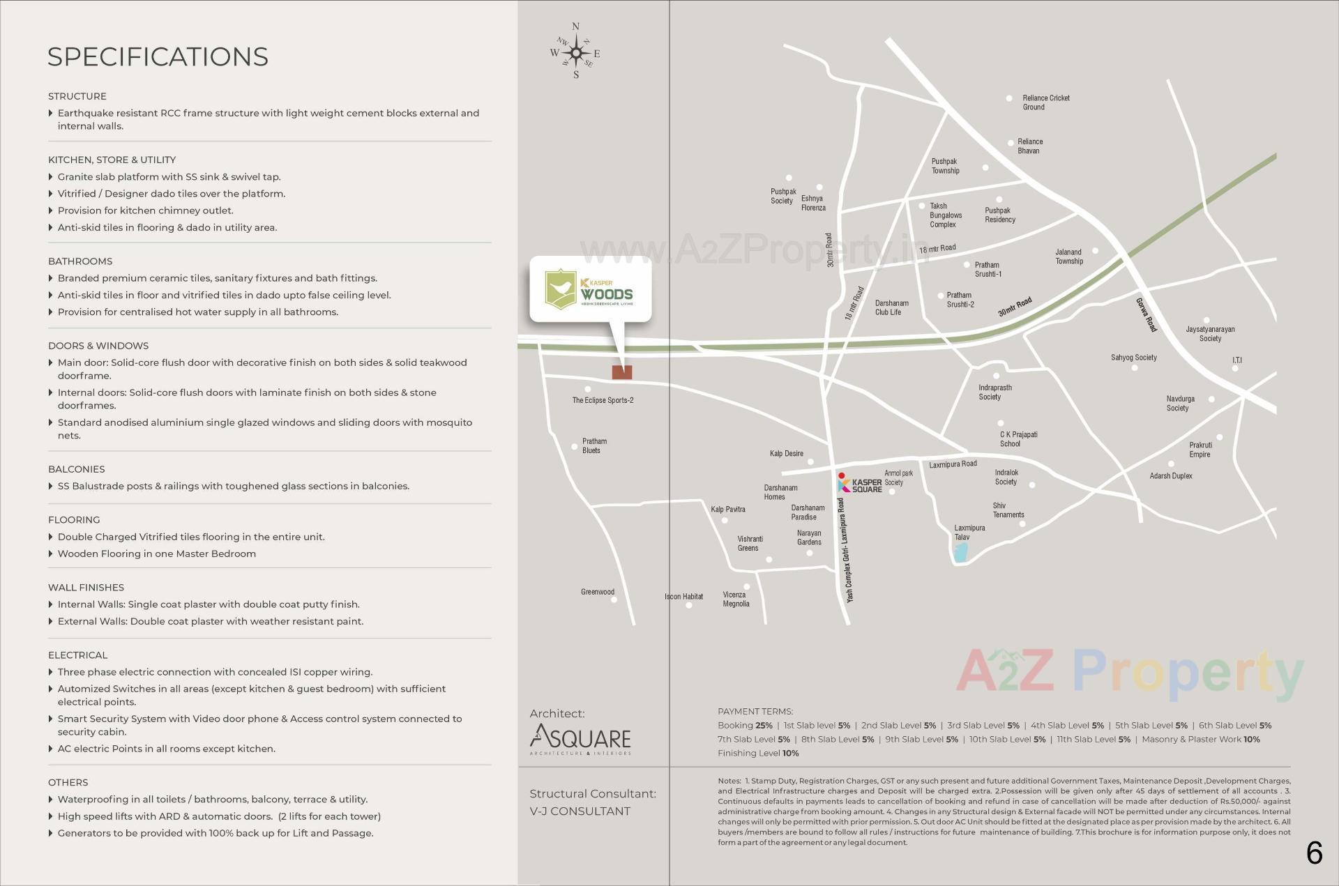  of real estate project Kasper Woods located at Ankodiya, Vadodara, Gujarat