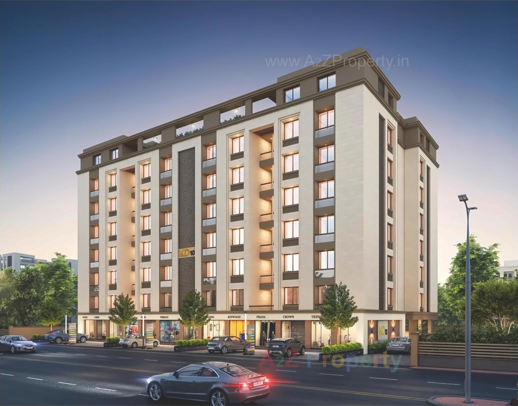 3D Elevation of real estate project Kd 10 located at Vadodara, Vadodara, Gujarat