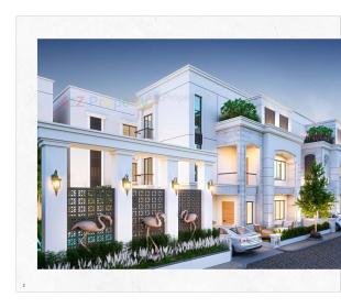 Elevation of real estate project Kd County located at Bil, Vadodara, Gujarat