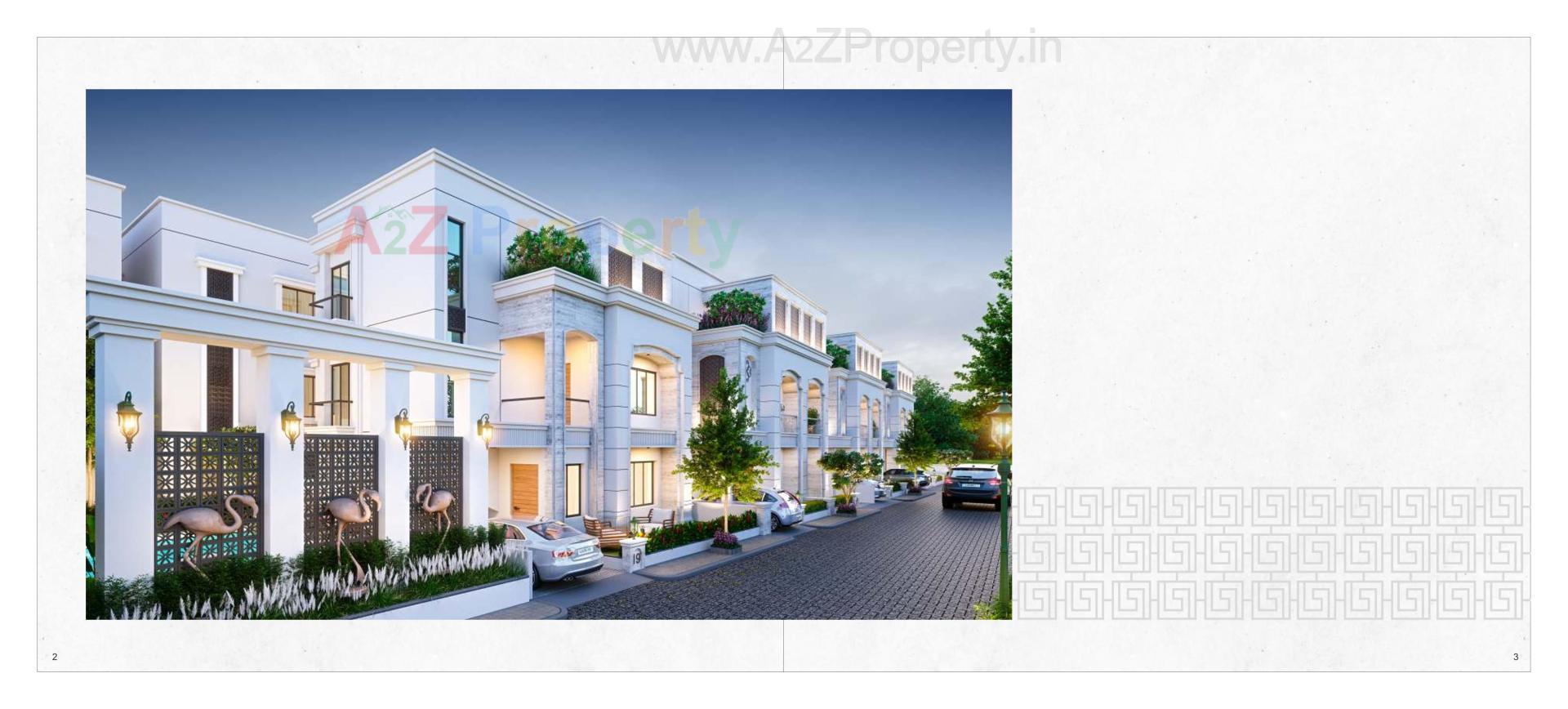 3D Elevation of real estate project Kd County located at Bil, Vadodara, Gujarat