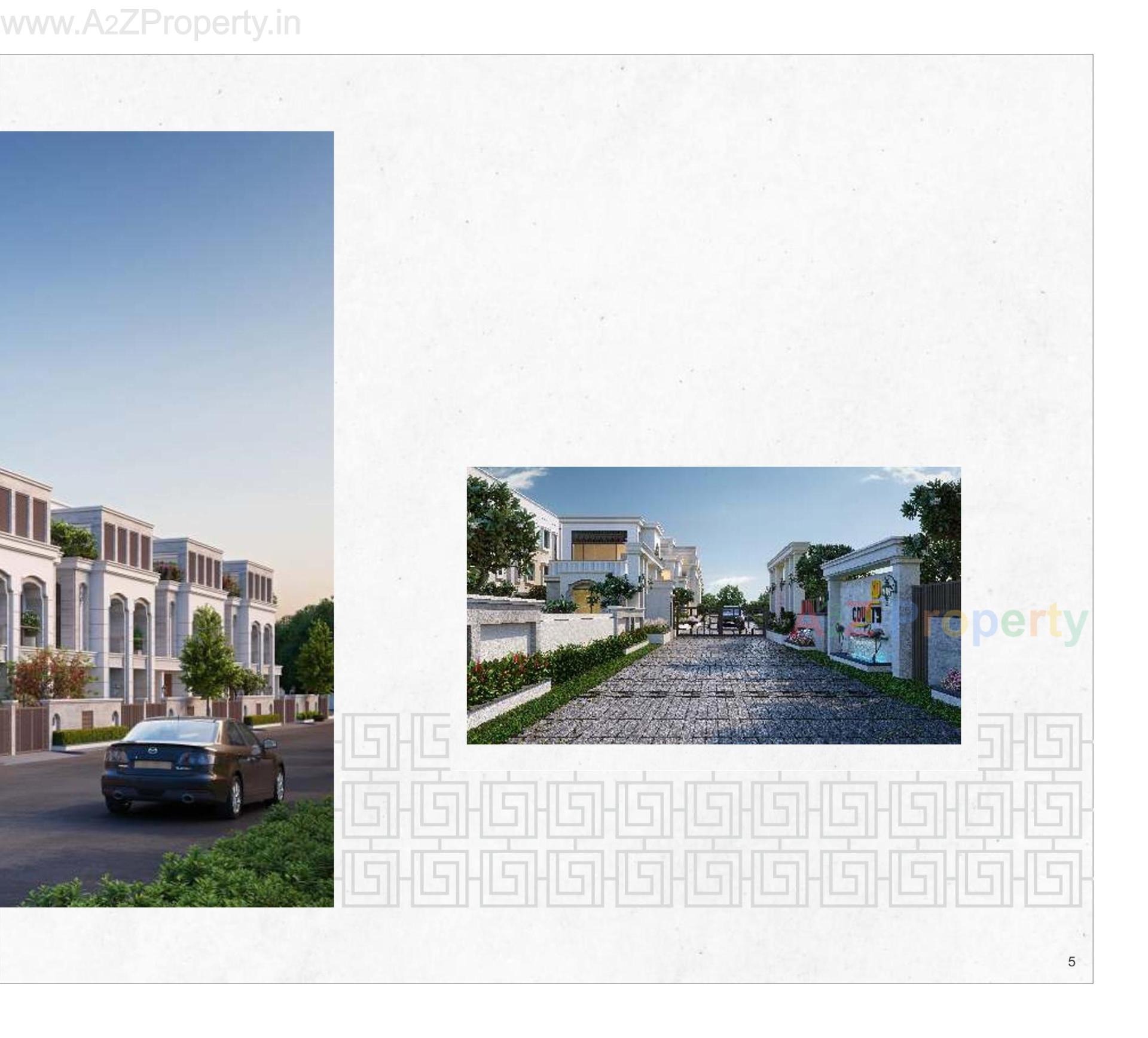 3D Elevation of real estate project Kd County located at Bil, Vadodara, Gujarat