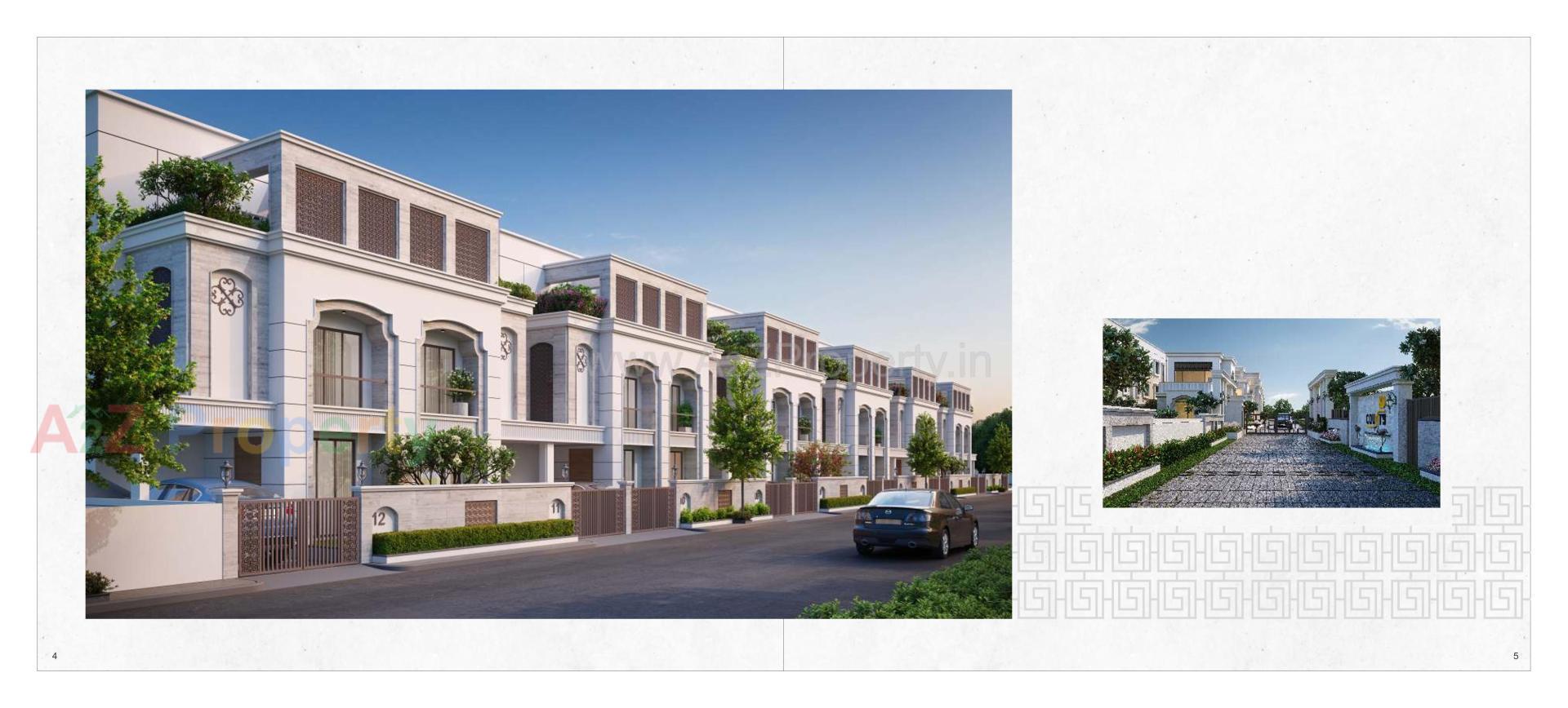 3D Elevation of real estate project Kd County located at Bil, Vadodara, Gujarat