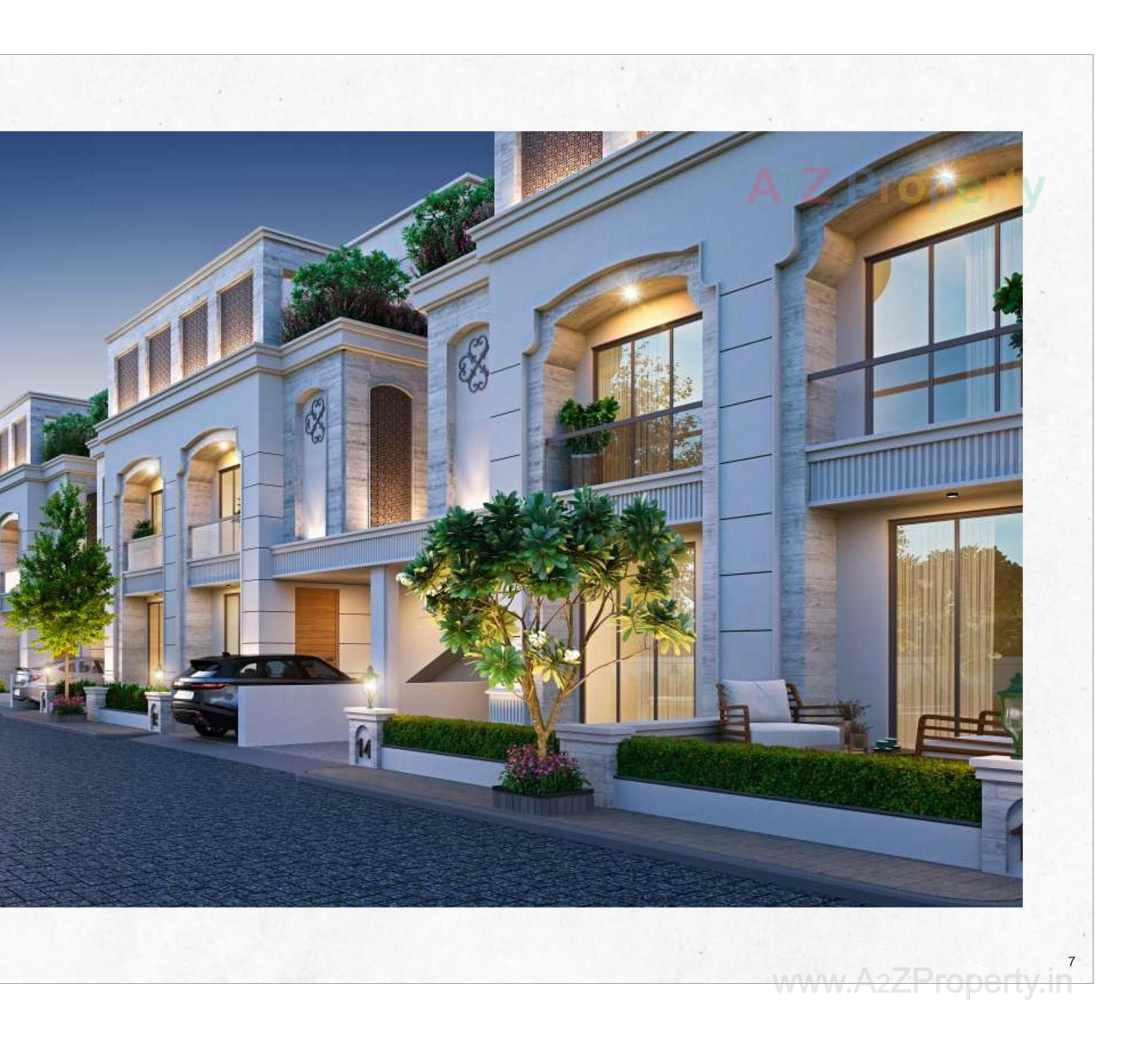 3D Elevation of real estate project Kd County located at Bil, Vadodara, Gujarat