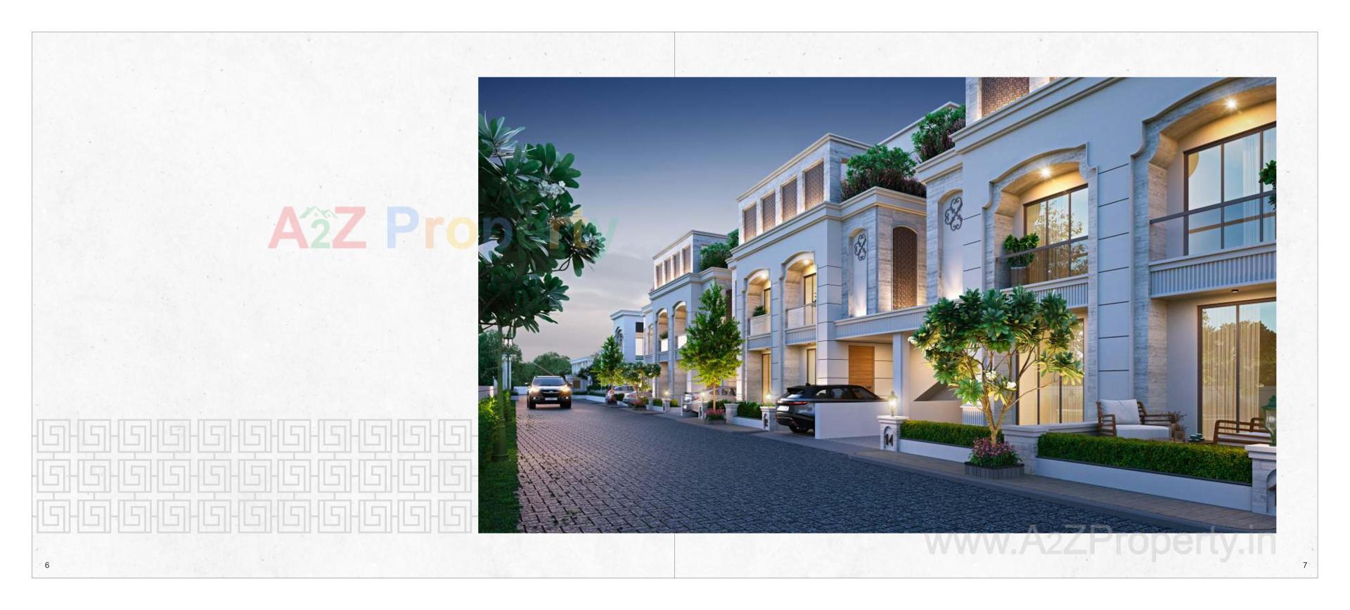 3D Elevation of real estate project Kd County located at Bil, Vadodara, Gujarat