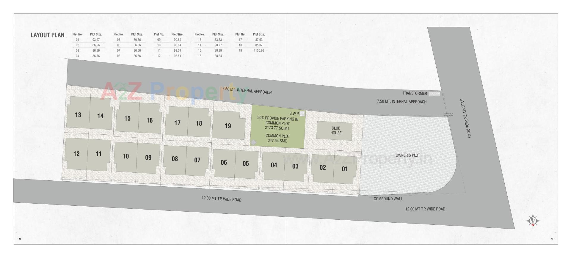 Layout of real estate project Kd County located at Bil, Vadodara, Gujarat