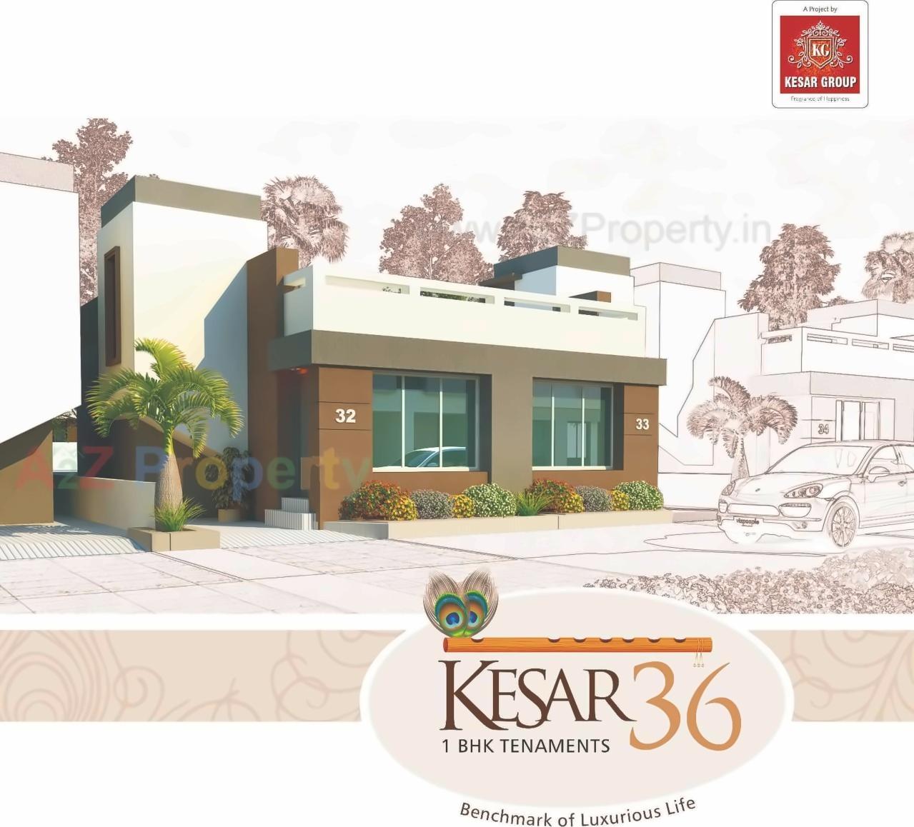 3D Elevation of real estate project Kesar located at Kapurai, Vadodara, Gujarat