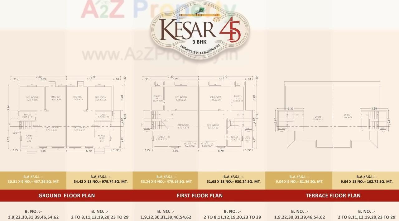 Layout of real estate project Kesar located at Kapurai, Vadodara, Gujarat