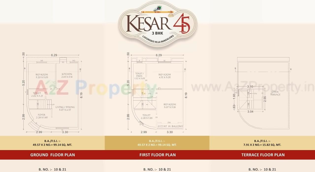 Layout of real estate project Kesar located at Kapurai, Vadodara, Gujarat