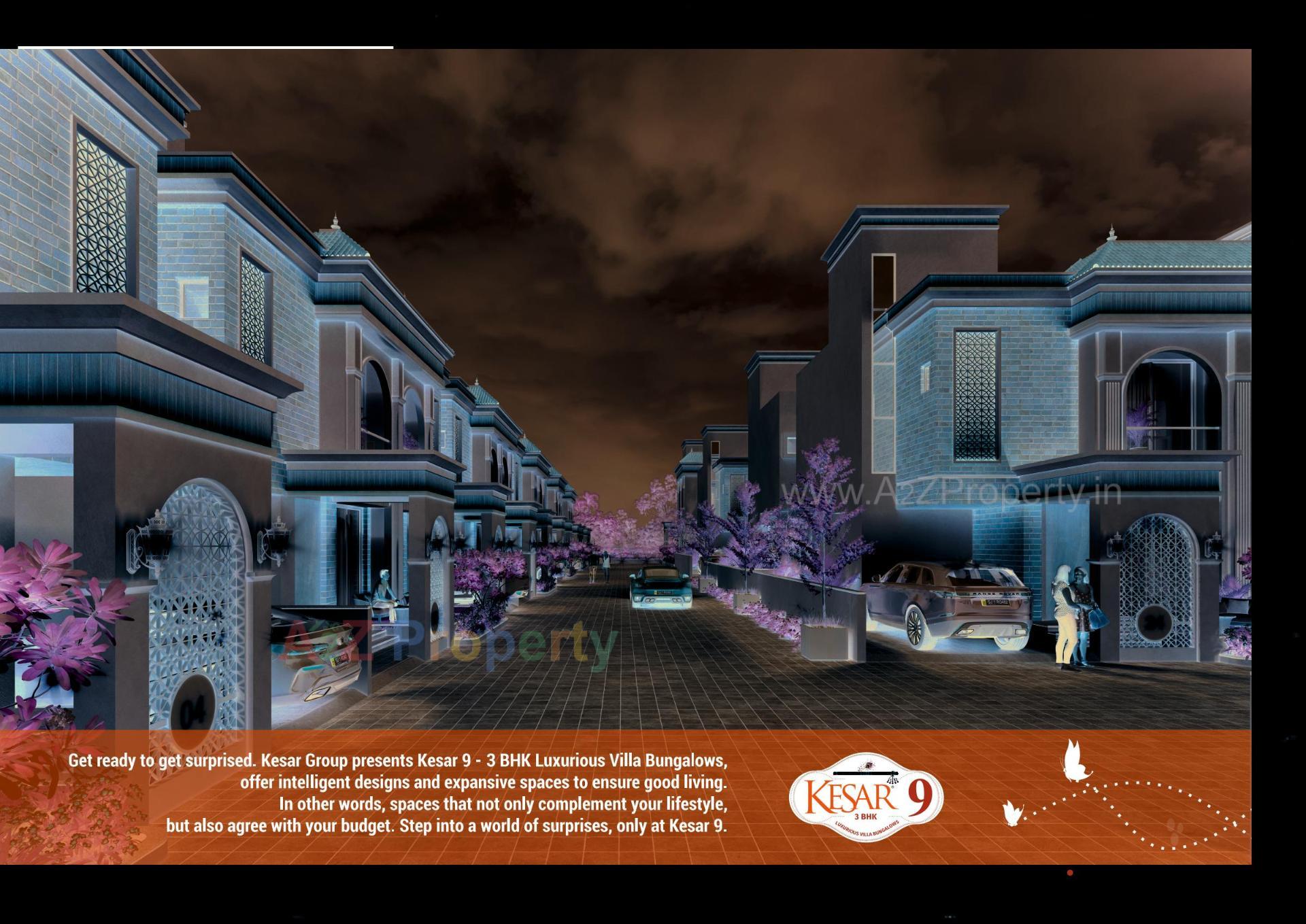 3D Elevation of real estate project Kesar located at Kapurai, Vadodara, Gujarat