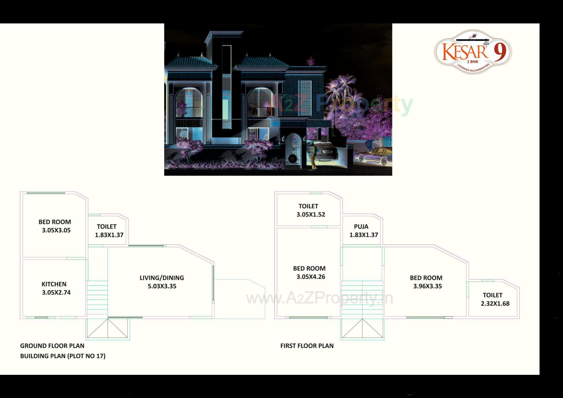 Layout of real estate project Kesar located at Kapurai, Vadodara, Gujarat