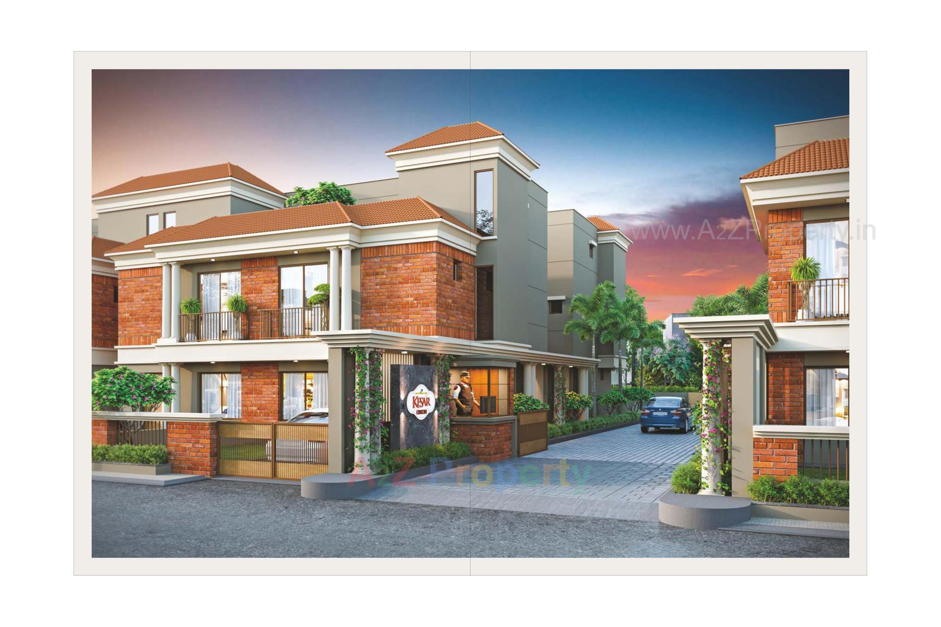 3D Elevation of real estate project Kesar Orion located at Kapurai, Vadodara, Gujarat